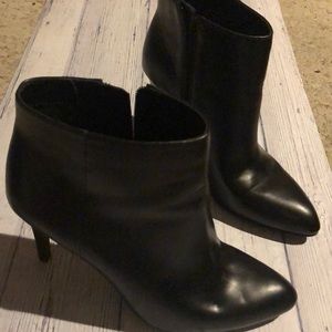 J.Crew black leather ankle boots